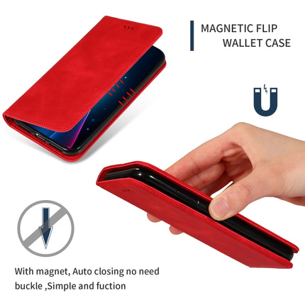 Retro Skin Feel Business Magnetic Horizontal Flip Leather Case for iPhone XR(Red)-garmade.com
