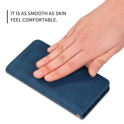 Retro Skin Feel Business Magnetic Horizontal Flip Leather Case for iPhone XR(Navy Blue)-garmade.com