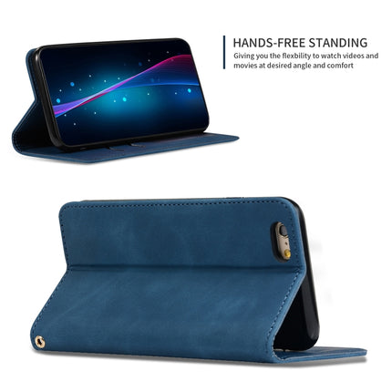 Retro Skin Feel Business Magnetic Horizontal Flip Leather Case for iPhone 6S & 6(Navy Blue)-garmade.com