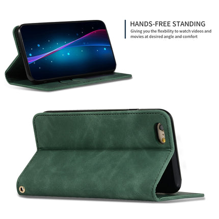 Retro Skin Feel Business Magnetic Horizontal Flip Leather Case for iPhone 6S & 6(Army Green)-garmade.com