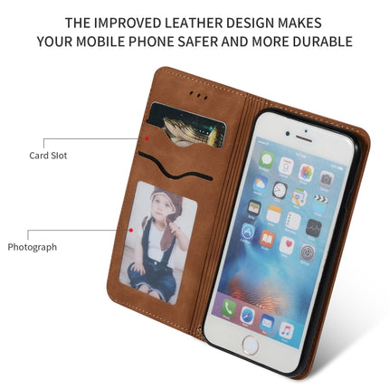 Retro Skin Feel Business Magnetic Horizontal Flip Leather Case for iPhone 6S & 6(Brown)-garmade.com