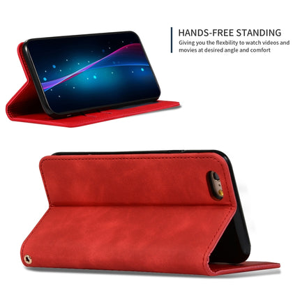 Retro Skin Feel Business Magnetic Horizontal Flip Leather Case for iPhone 6S Plus & 6 Plus(Red)-garmade.com