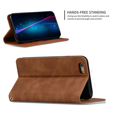 Retro Skin Feel Business Magnetic Horizontal Flip Leather Case for iPhone 6S Plus & 6 Plus(Brown)-garmade.com