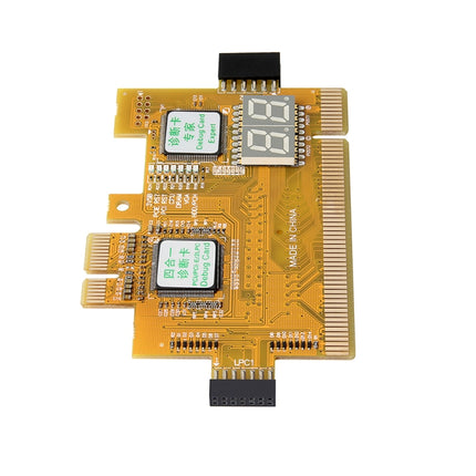 4-in-1 Desktop PC PCI-E LPC Diagnostic Card Motherboard Detection Failure Test Card-garmade.com
