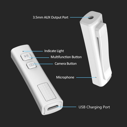 BT4864 Car Bluetooth 5.0 Audio Receiver with Camera Function-garmade.com