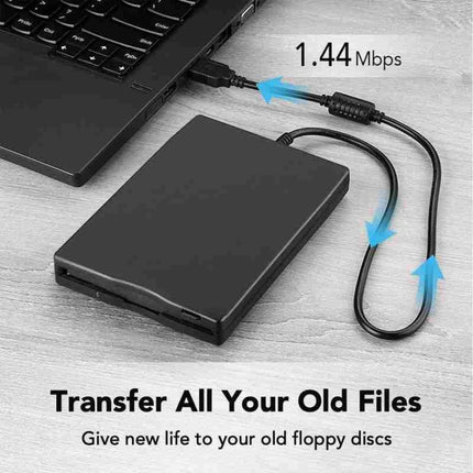 3.5 Inch Portable Floppy Disk Drive 1.44MB External FDD Device-garmade.com