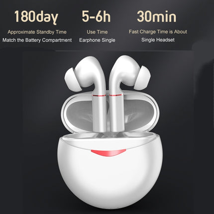 T&G T50 Sport TWS Bluetooth Earphone HIFI Noise Canceling Handfree Earbuds with Microphone(White)-garmade.com