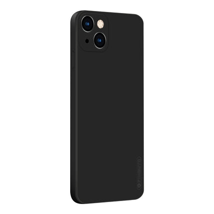 PINWUYO Touching Series Liquid Silicone TPU Shockproof Case For iPhone 13(Black)-garmade.com