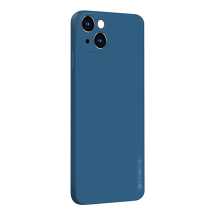 PINWUYO Touching Series Liquid Silicone TPU Shockproof Case For iPhone 13(Blue)-garmade.com