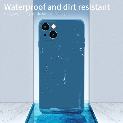 PINWUYO Touching Series Liquid Silicone TPU Shockproof Case For iPhone 13(Blue)-garmade.com