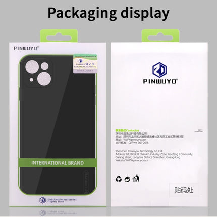 PINWUYO Touching Series Liquid Silicone TPU Shockproof Case For iPhone 13(Black)-garmade.com