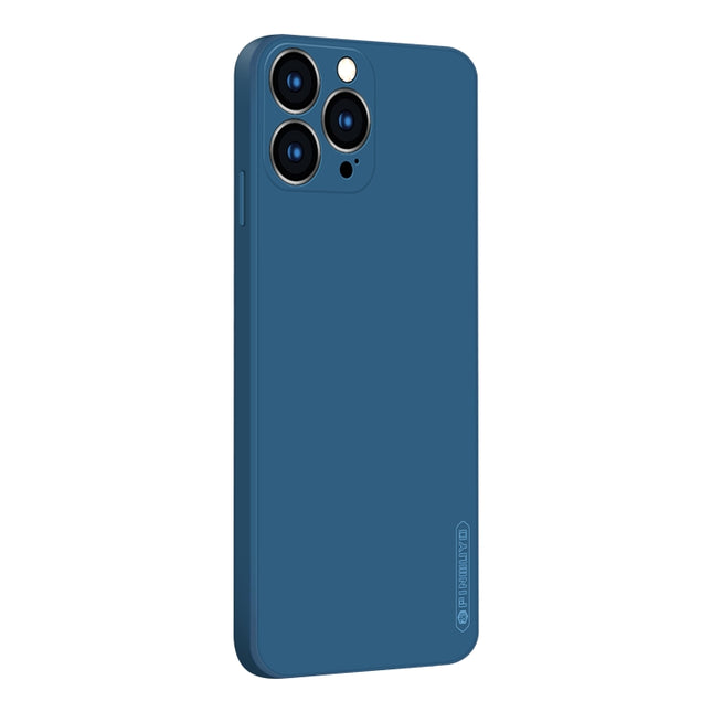 PINWUYO Touching Series Liquid Silicone TPU Shockproof Case For iPhone 13 Pro Max(Blue)-garmade.com