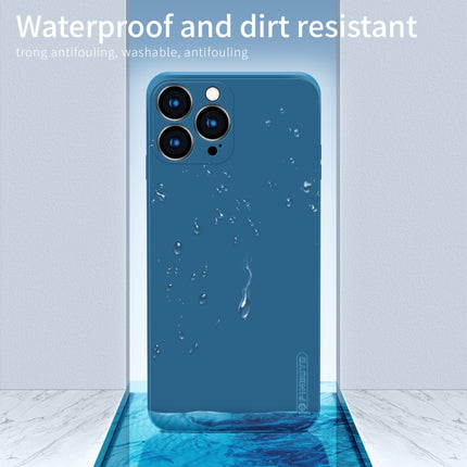 PINWUYO Touching Series Liquid Silicone TPU Shockproof Case For iPhone 13 Pro Max(Blue)-garmade.com