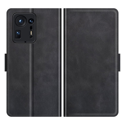 For Xiaomi Mix 4 Dual-side Magnetic Buckle Horizontal Flip Leather Case with Holder & Card Slots & Wallet(Black)-garmade.com