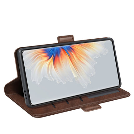 For Xiaomi Mix 4 Dual-side Magnetic Buckle Horizontal Flip Leather Case with Holder & Card Slots & Wallet(Brown)-garmade.com