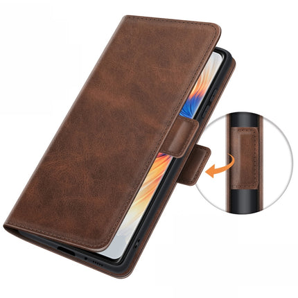 For Xiaomi Mix 4 Dual-side Magnetic Buckle Horizontal Flip Leather Case with Holder & Card Slots & Wallet(Brown)-garmade.com