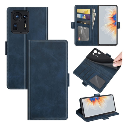 For Xiaomi Mix 4 Dual-side Magnetic Buckle Horizontal Flip Leather Case with Holder & Card Slots & Wallet(Dark Blue)-garmade.com