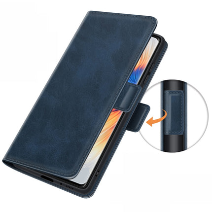 For Xiaomi Mix 4 Dual-side Magnetic Buckle Horizontal Flip Leather Case with Holder & Card Slots & Wallet(Dark Blue)-garmade.com