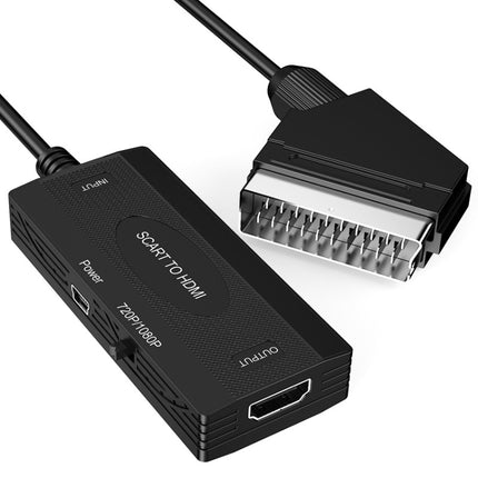 1080P SCART to HDMI Audio Video Converter Adapter-garmade.com