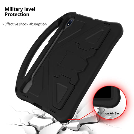 For Samsung Galaxy S7 FE T730 / T736 EVA Flat Anti Falling Protective Case Shell with Holder(Black)-garmade.com