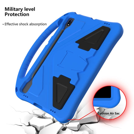 For Samsung Galaxy S7 FE T730 / T736 EVA Flat Anti Falling Protective Case Shell with Holder(Blue)-garmade.com