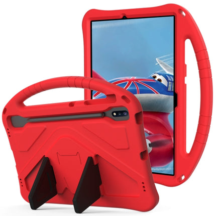 For Samsung Galaxy Tab S8+ / Tab S8 Plus / Tab S7 FE / Tab S7+ T970/T975/T976 EVA Flat Anti Falling Protective Case Shell with Holder(Red)-garmade.com