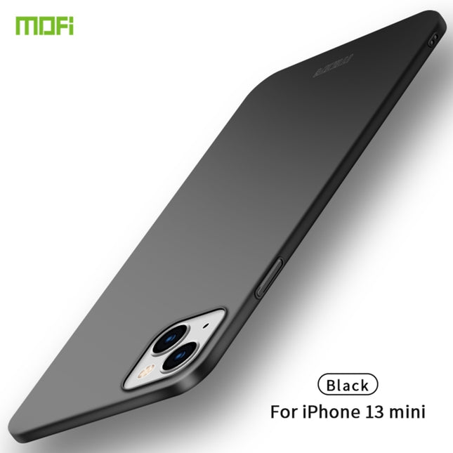 For iPhone 13 mini MOFI Frosted PC Ultra-thin Hard Case(Black)-garmade.com
