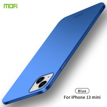 For iPhone 13 mini MOFI Frosted PC Ultra-thin Hard Case(Blue)-garmade.com