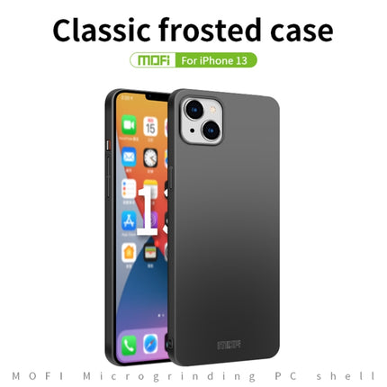 For iPhone 13 MOFI Frosted PC Ultra-thin Hard Case(Red)-garmade.com