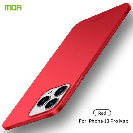 For iPhone 13 Pro Max MOFI Frosted PC Ultra-thin Hard Case(Red)-garmade.com