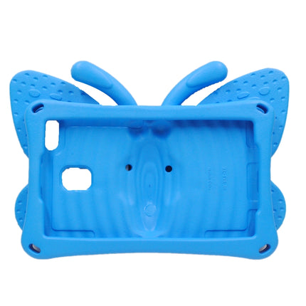 For Galaxy Tab A 8.0 2019 T290 / T295 Butterfly Bracket Style EVA Children Falling Proof Cover Protective Case(Blue)-garmade.com