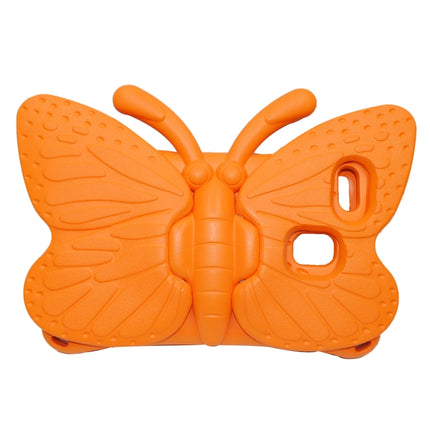 For Galaxy Tab A 8.0 2019 T290 / T295 Butterfly Bracket Style EVA Children Falling Proof Cover Protective Case(Orange)-garmade.com
