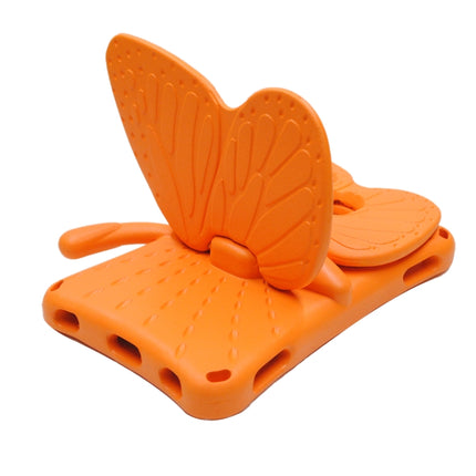 For Galaxy Tab A 8.0 2019 T290 / T295 Butterfly Bracket Style EVA Children Falling Proof Cover Protective Case(Orange)-garmade.com