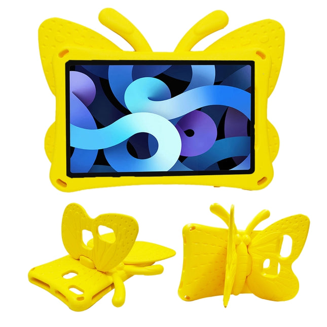 For Galaxy Tab A 8.0 2019 T290 / T295 Butterfly Bracket Style EVA Children Falling Proof Cover Protective Case(Yellow)-garmade.com