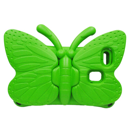 For Galaxy Tab A 8.0 2019 T290 / T295 Butterfly Bracket Style EVA Children Falling Proof Cover Protective Case(Green)-garmade.com
