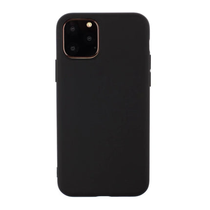 Solid Color Frosted TPU Phone Case For iPhone 13 Pro Max(Black)-garmade.com