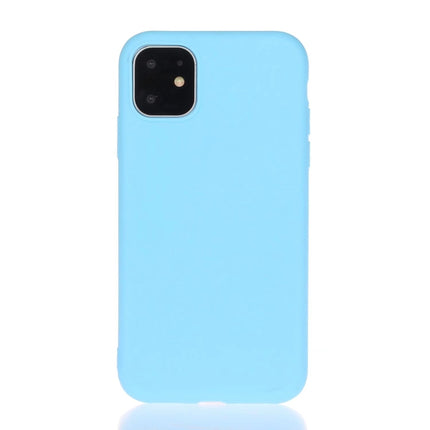 Solid Color Frosted TPU Phone Case For iPhone 13 Pro Max(Sky Blue)-garmade.com