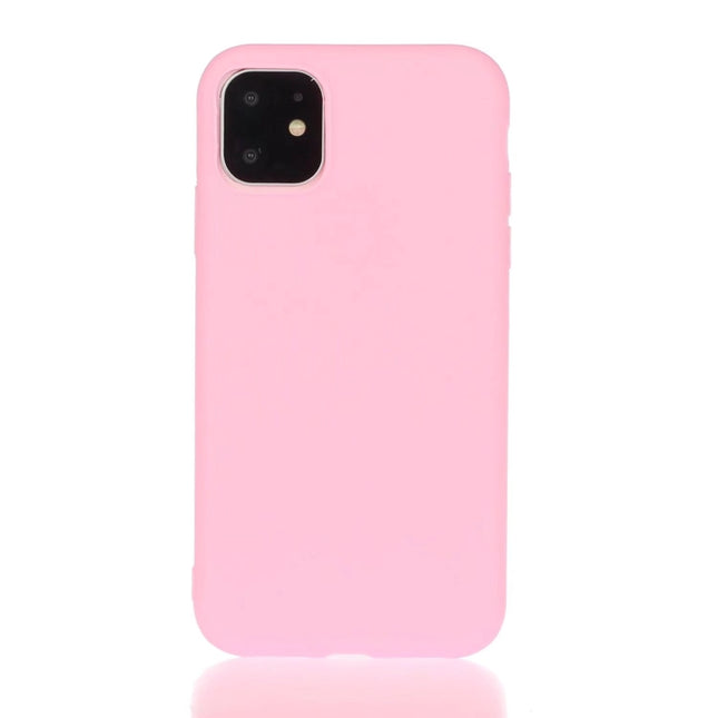 Solid Color Frosted TPU Phone Case For iPhone 13 Pro Max(Darj Magenta)-garmade.com