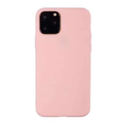 Solid Color Frosted TPU Phone Case For iPhone 13 Pro Max(Light Pink)-garmade.com