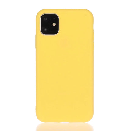 Solid Color Frosted TPU Phone Case ForiPhone 13 Pro(Yellow)-garmade.com