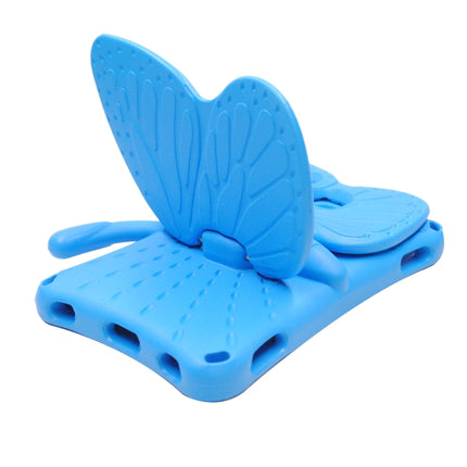 For Galaxy Tab A7 Lite T220/T225 2021 Butterfly Bracket Style EVA Children Falling Proof Cover Protective Case(Blue)-garmade.com