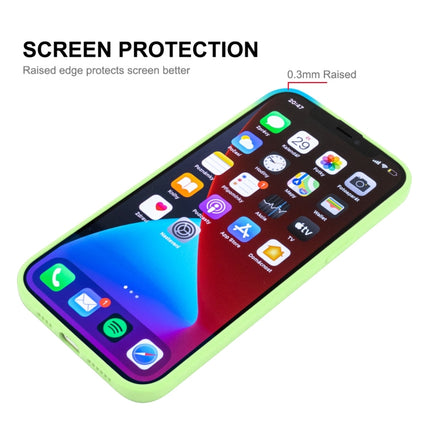 Hat-Prince ENKAY Liquid Silicone Shockproof Protective Case Cover for iPhone 13 mini(Light Green)-garmade.com