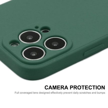 Hat-Prince ENKAY Liquid Silicone Shockproof Protective Case Cover for iPhone 13 Pro Max(Dark Green)-garmade.com