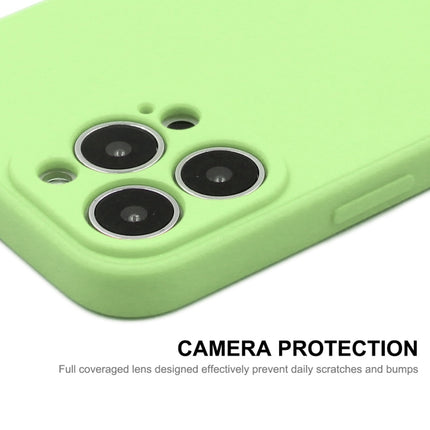 Hat-Prince ENKAY Liquid Silicone Shockproof Protective Case Drop Protection Cover + 9H Tempered Glass Screen Protector for iPhone 13(Dark Green)-garmade.com