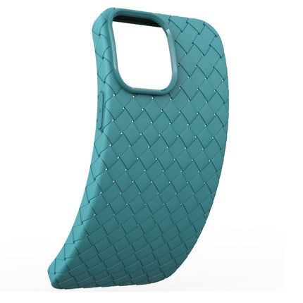 Full Coverage Woven Shockproof TPU Case For iPhone 13 Pro Max(Blue)-garmade.com