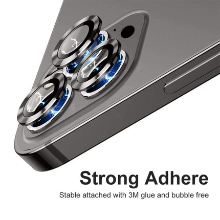 ENKAY Hat-Prince Aluminium Alloy + Tempered Glass Camera Lens Cover Film Ring for iPhone 13 Pro / 13 Pro Max(Colorful)-garmade.com