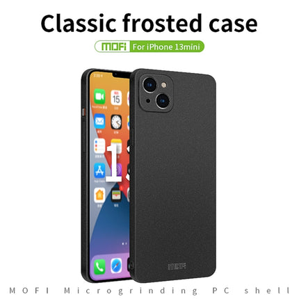 MOFI Fandun Series Frosted PC Ultra-thin All-inclusive Protective Case For iPhone 13 mini(Blue)-garmade.com
