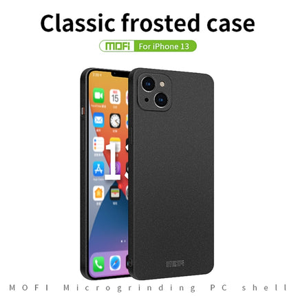 MOFI Fandun Series Frosted PC Ultra-thin All-inclusive Protective Case For iPhone 13(Blue)-garmade.com