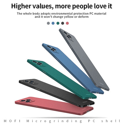 MOFI Fandun Series Frosted PC Ultra-thin All-inclusive Protective Case For iPhone 13 Pro(Blue)-garmade.com