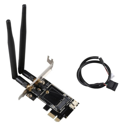 PCIE-1X Card to NGFF-Ekey Dual Antenna Adapter-garmade.com